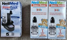 (2) NeilMed Sinus Rinse Kids Starter Kits-2 Bottles & 2 Premixed Sachets Exp2027