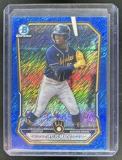 2026 Bowman Jesus Made Chrome Prospects Blue Shimmer Refractor #/150 Brewers