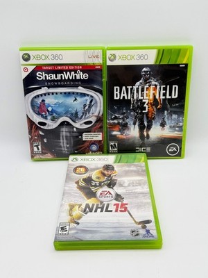 ShawnWhite snowboarding target limited Edition, Battlefield 3, NHL 15 Lot Of 3