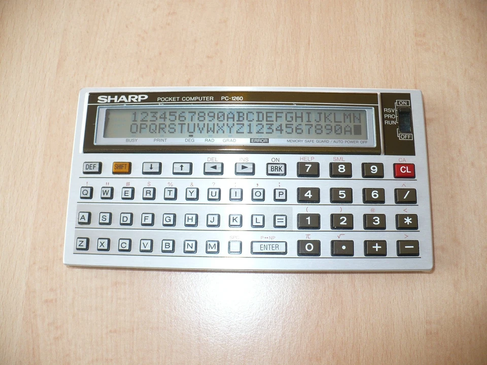 TOP !!! - Sharp Pocket PC 1260 + Drucker + Kassette - CE-125 - funktionsfähig - Bild 4 von 4