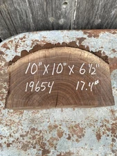 Black Walnut Natural Live Edge Wood Bowl Blank 10"x10"x6.5 and 17.4lbs