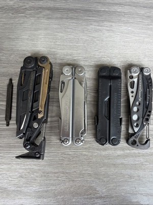 Lot Of 4 Leatherman Multitool-MUT/Rebar/Wave/Skeletool CX