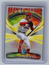 2025 Bowman Chrome Quinn Mathews #MV-10 Max Volume Cardinals