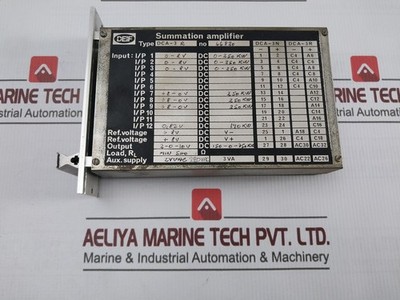 DEIF DCA-3 R Summation DC Amplifier 0-8V DC 0-250 KW 220VAC 3VA