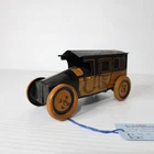 Vintage J. Chein Yellow Taxi Main 7570 Tin Toy 1920s Missing Parts