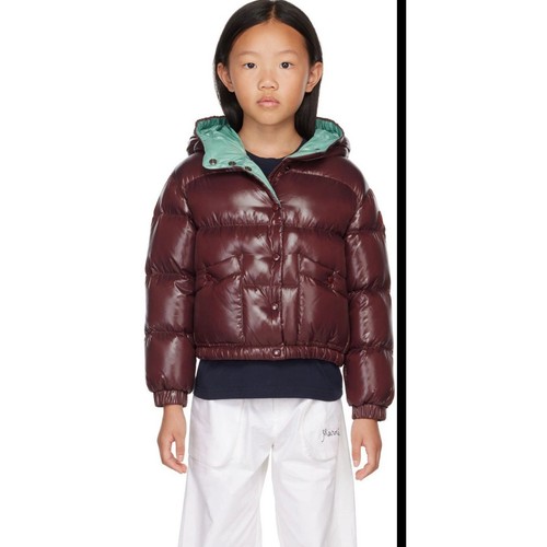 NWT  Size 5A.  Moncler Kids Purple Down Bardanette Jacket $635 Puffer Coat