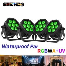 4Pcs IP65 LED 7x18W RGBWA UV Beam Par Can Light DMX512 Par Light Party DJ Bar