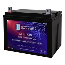 Mighty Max ML-U1 200CCA Battery for Hustler Fastrak Zero-Turn Lawn Tractor Mower