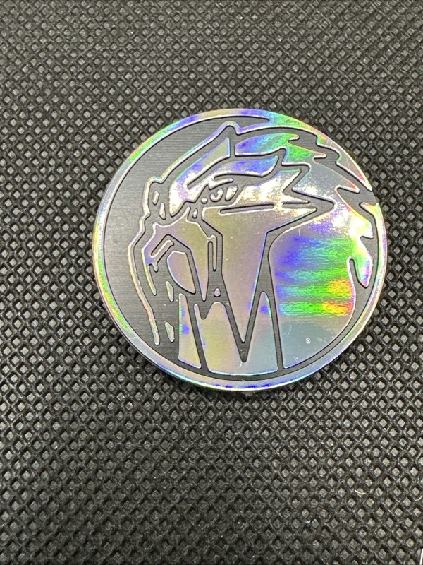 Official Pokemon TCG Entei Silver Holo Collector  Coin Token