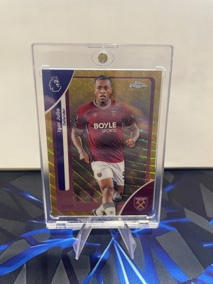 Igor Julio /50 Gold Wave Topps Chrome Premier League  2025/26 West Ham