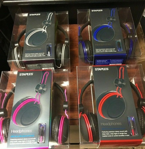 Staples Headphones With In Line 
