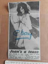 1983 JOAN COLLINS Playboy Magazine Newspaper Cutting Photo 23rd Oct
