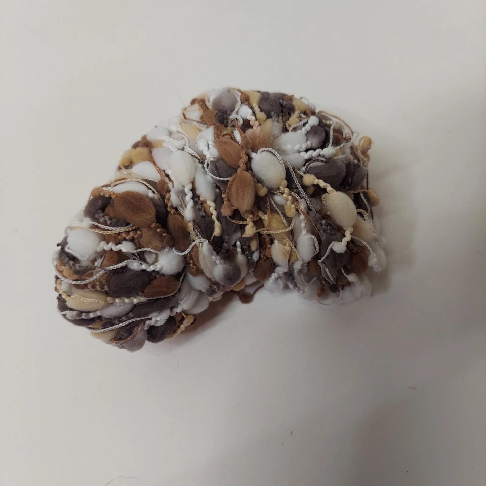 LOTE de hilo Gedifra India #1812 tonos de marrón y blanco 3 completo y 1 parcial Foto 2 de 4