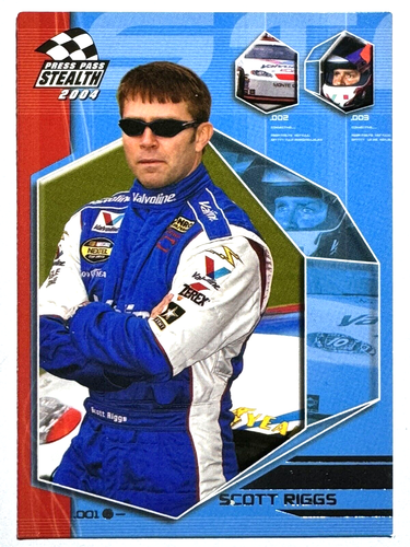 ROOKIE CARD SCOTT RIGGS 2004 Press Pass Stealth MINI SET 1 OF 3 Racing ...