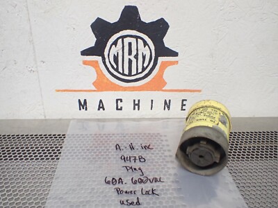 Arrow Hart 947B Power Lock Plug 60A 600VAC Used With Warranty
