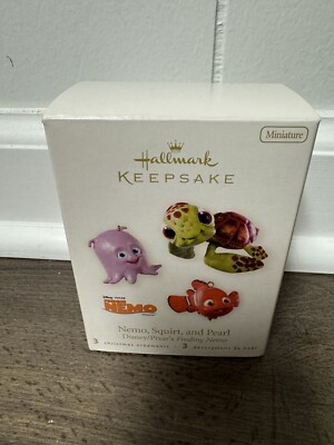 2008 Hallmark Keepsake Finding Nemo Lot Nemo Squirt and Pearl NEW in box