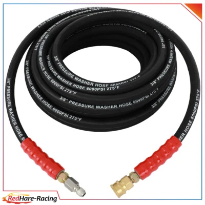 REDHARE High Quality 6000 PSI Pressure Washer Hose 3/8" x 50ft R2 Rating New