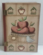 Hidden Book Safe Hollow Security Money Jewelry Box Basket of Apples Rustic