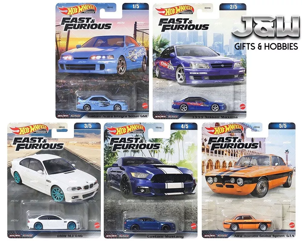 Juego de 5 autos Hot Wheels Fast & Furious 2023 C HNW46-956C 1/64