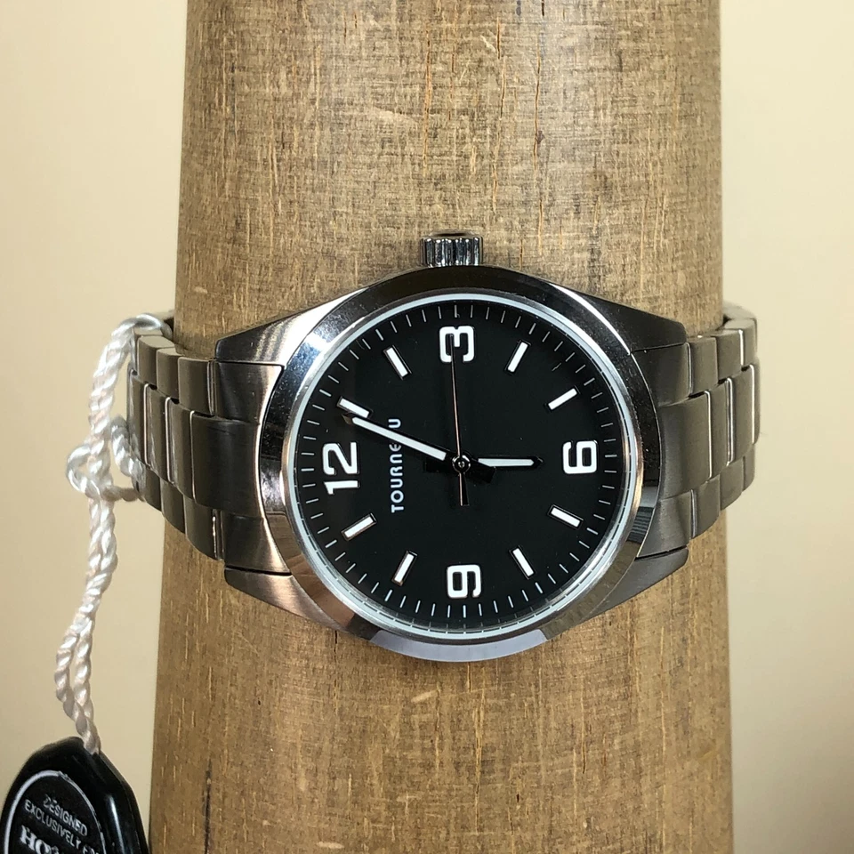 Reloj de cuarzo Tourneau Honda de acero inoxidable para hombre tamaño mediano 34 mm Foto 2 de 4