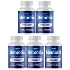 Memoria Nutritional Support Supplement for Memory & Brain Health - 5 Pack