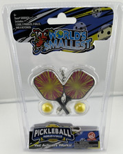 World's Smallest Pickleball Paddles and Balls