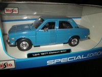 1:24 Maisto Datsun 510 1971 Blau/Blue In Ovp