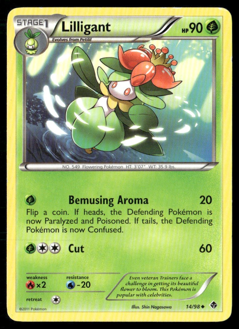 2011 Emerging Powers Set Pokemon Card 14  Lilligant LP
