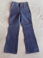 VTG 70s NOS Maverick Blue Bell Jean Boys 12 24X27 USA Made Flare Leg Sanforized