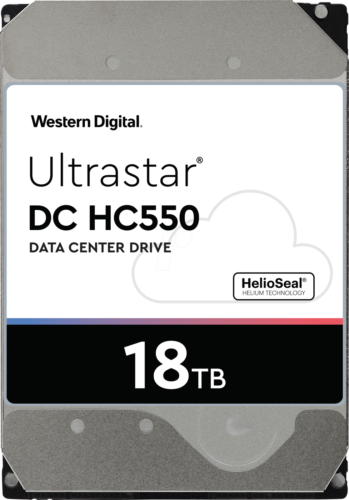 WD HGST Ultrastar DC HC550 18TB Interne Festplatte WUH721818ALE6L4 3,5 Zoll HDD - Bild 1 von 4