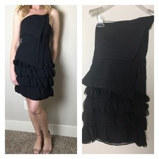 UEC BLACK HALO Black Strapless Cocktail Dress Size 0