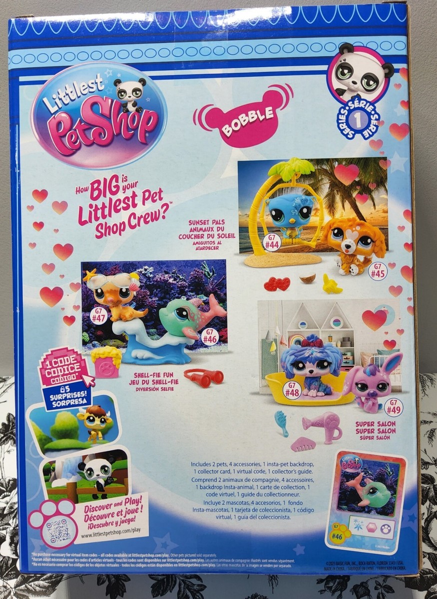 Littlest Pet Shop LPS G7 Outdoor Adventure Yellow and Orange Shark #42 As NEW | UK