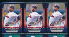 Lot (3) 2018 Choice #35 Brandon Workman Pawtucket Red Sox (CQ1) SWSW6