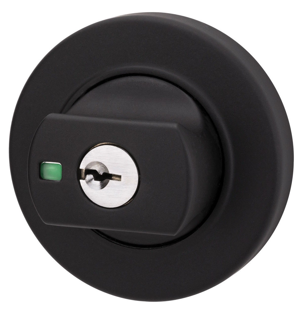 Lockwood Paradigm 005 Round Rose Double Cylinder Deadbolt Universal Pack Matt Black (005