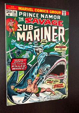 Prince Namor SUB-MARINER #66 (Marvel Comics 1973) -- Bronze Age -- FN/FN+