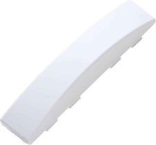 WE01X30378 Dryer Solid Door Handle, White Replaces: WE01X25878, WE1M1068 