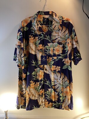 Caribbean Joe Island Supply Co. XXL Mens Button Down Short Sleeve Shirt Preowned