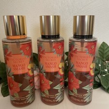3 QTY VICTORIA  S SECRET MANGO SMASH BODY MIST SPRAY SPLASH 8.4 oz NEW