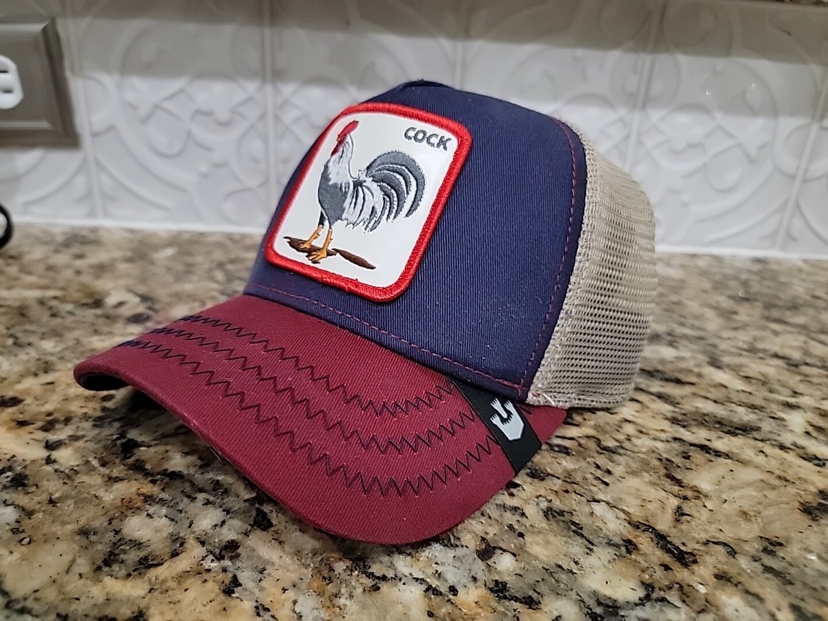 Goorin Bros The Farm Cock Navy/Red Trucker Hat All American
