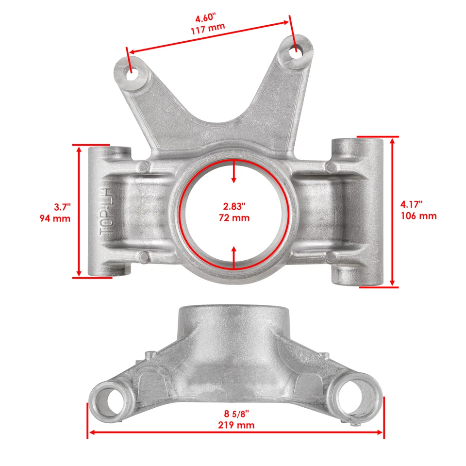 Bujes de nudillo y cojinete trasero izquierdo para Polaris Scrambler XP 1000 2014-2020 Foto 2 de 4
