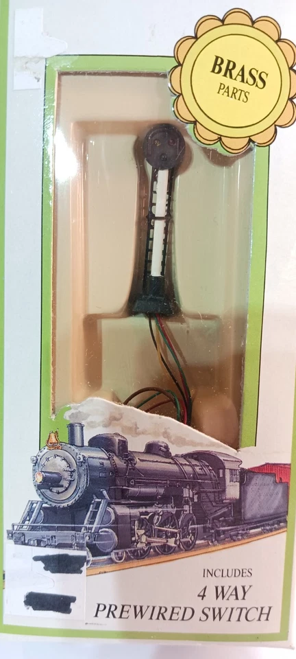 Model Power N Scale Railroad Signal with 4 way  Switch #8572 Vintage Sealed New - Image 2 of 3