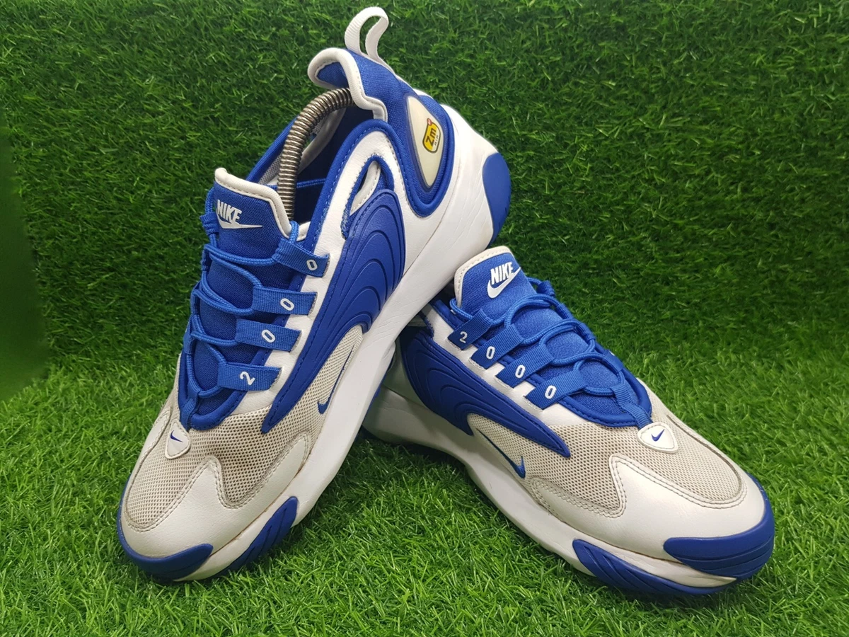 Baskets Nike Zoom Air ZM blanc bleu dition limit e Royaume Uni 7 rare dition 2