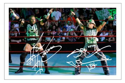 TRIPLE H & SHAWN MICHAELS Signed Autograph PHOTO Signature Print