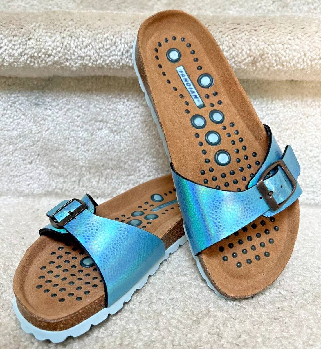arkiv sammensværgelse Ved en fejltagelse Sanosan Light Blue Malaga Slip On Sandals Size 37(7-7.5 US) Women Made in Spain | eBay arkiv sammensværgelse Ved en fejltagelse Sanosan Light Blue Malaga Slip On Sandals Size 37(7-7.5 US) Women Made in Spain | eBay