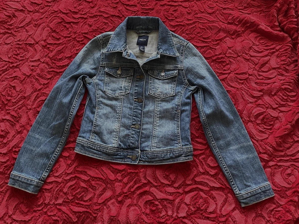 Gap Kids Girls Coats Jackets Denim Jackets M Snaps Blue Cotton 8