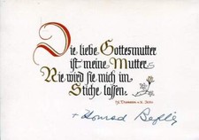 Corrado Cardinal Bafile autograph Apostolic Nuncio