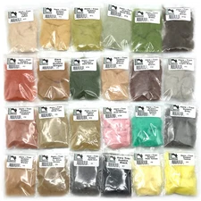 HARE-TRON DUBBING - Hareline Fly Tying Rabbit Fur & Antron Dub - 24 Colors NEW!