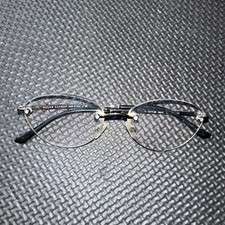 Ralph Lauren eyeglass Black frames 54- rimless Made In Italy 5077-B 9002 53/15
