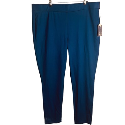 NWT NYDJ  Pull On Knit Pants Size 22 Evening to Day Navy Lift Tuck Technology
