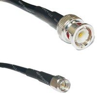 RFC195 Silver BNC MALE to SMA MALE Coax RF Cable USA Lot
